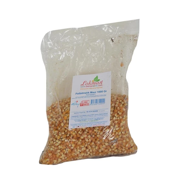 Doğal Patlatmalık Mısır Popcorn Patlayan Cin Mısırı Kiloluk 1KG - 2