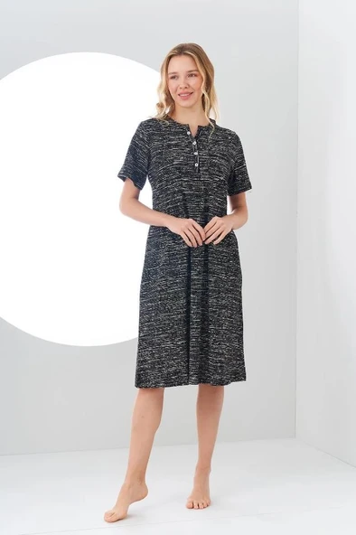 Pjs 24137 Kadın Patlı Kısa Kol Elbise - 2