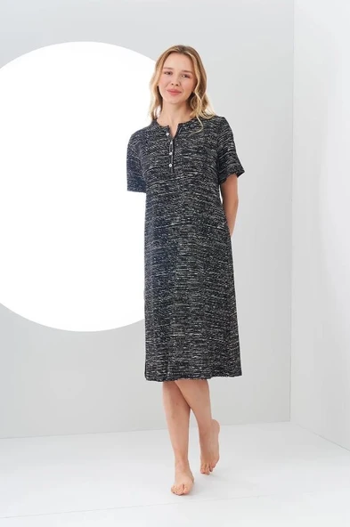 Pjs 24137 Kadın Patlı Kısa Kol Elbise - 3