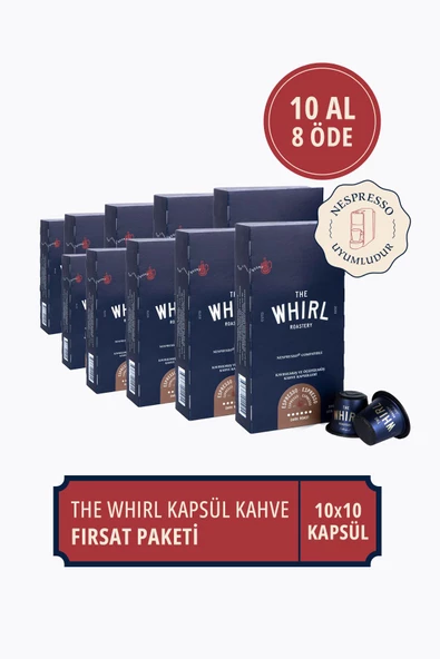 The Whirl Espresso Brunette Kapsül Kahve 10 Al 8 Öde Fırsat Paketi