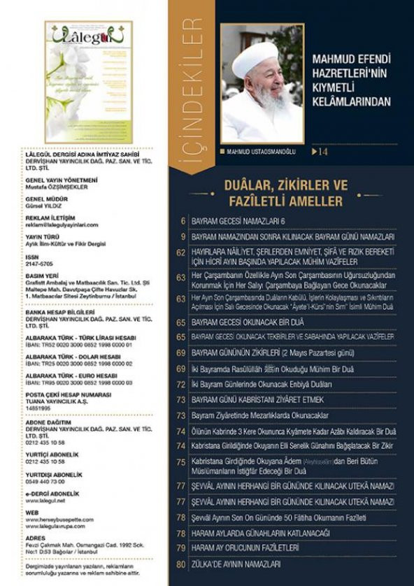 Lalegül Dergisi Mayıs 2022 Sayısı - 4