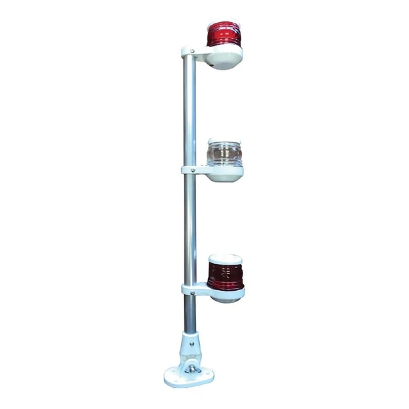 3lü Arıza Feneri 60cm Direk Hareketli Ayak - 3