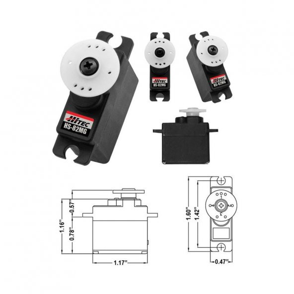 PowerHD Mini Bakır Dişli Analog Servo Motor HD-1250MG 3,5 Kg Tork - 3