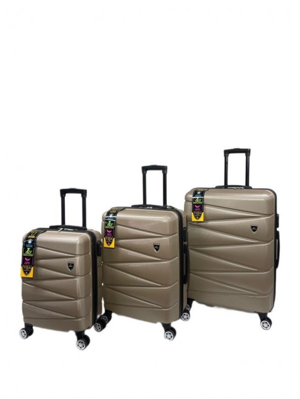 Yefa Kırılmaz ABS 3 Lü Valiz Seti ürün görseli