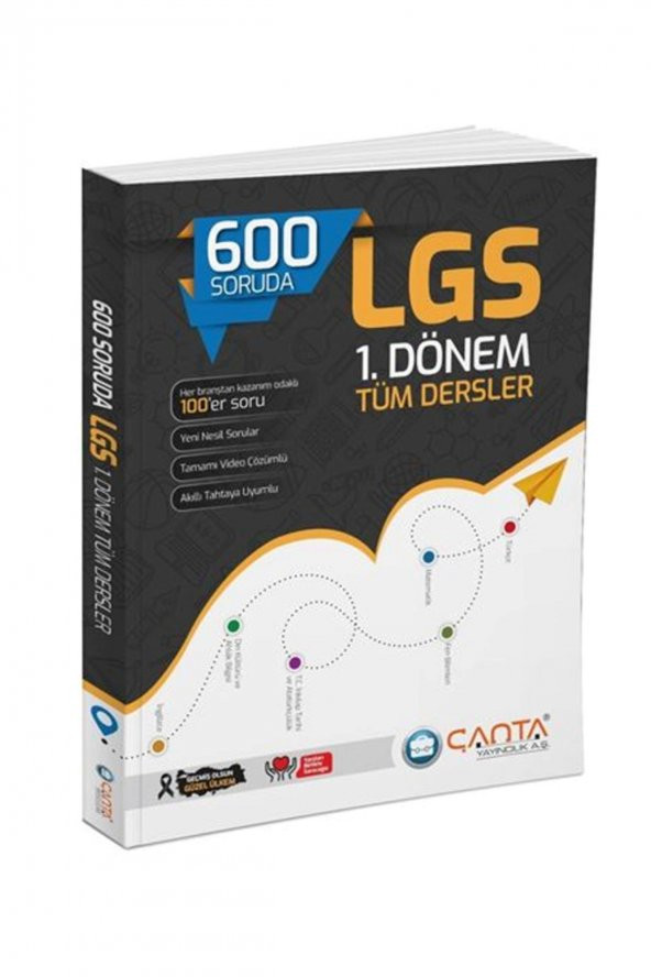 Çanta 600 Soruda 8.sınıf Lgs 1.dönem Tüm Dersler Soru Bankası