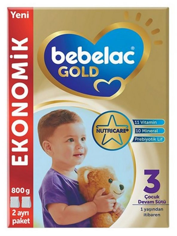 Bebelac Gold 3 Çocuk Devam Sütü 800 gr