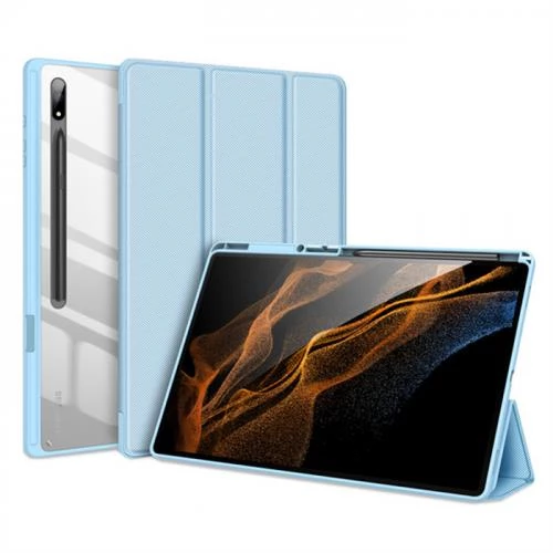Polham Samsung Galaxy Tab S7 FE (T730-T736B) Tablet Kılıfı,Kalem Yerli Standlı Manyetik Uyku Modlu - 6