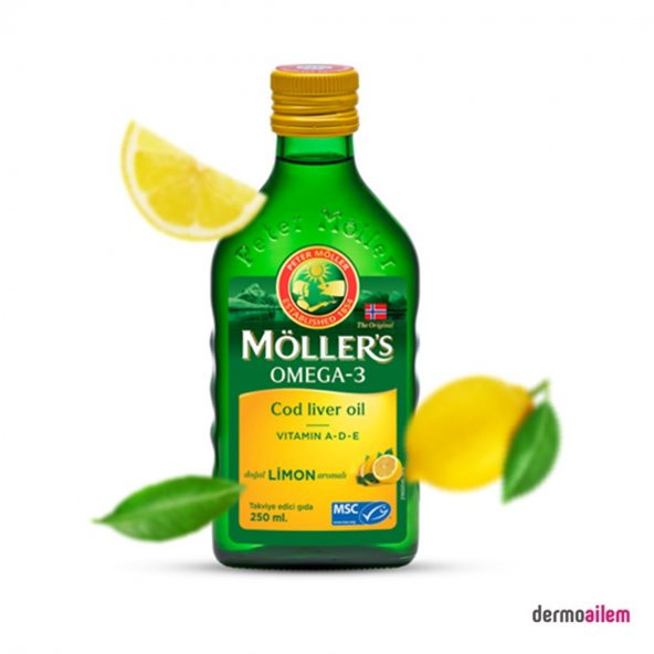 Möllers Omega-3 Balık Yağı Doğal Limon Aromalı 250 Ml