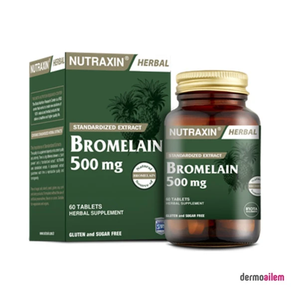 Nutraxin Bromelain 500mg 60 Kapsül