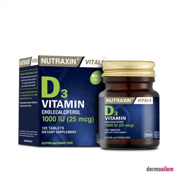 Nutraxin Vitamin D3 1000iu 120 Tablet