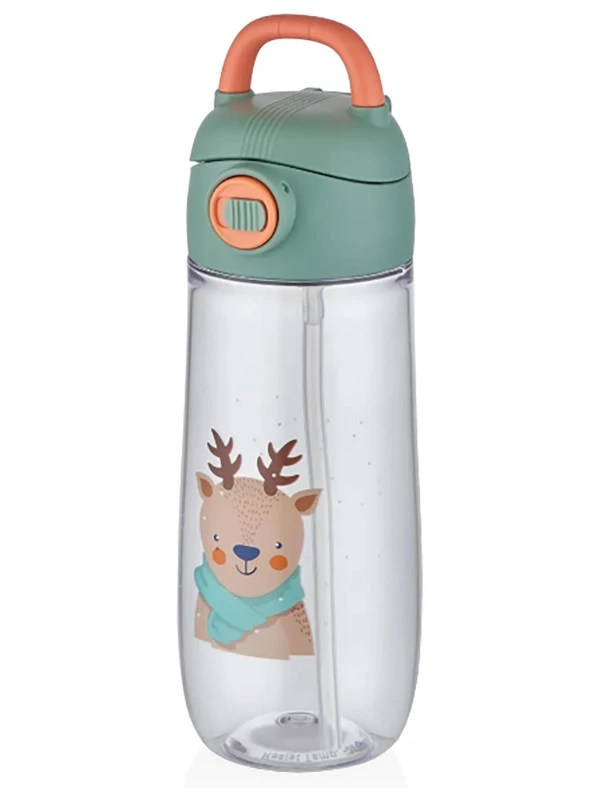 Vagonlife Matara 550 ML Desenli Pipetli Suluk (Karışık Renk 1 Adet)