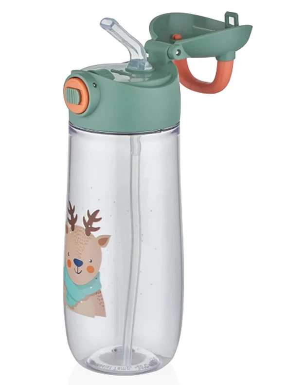 Vagonlife Matara 550 ML Desenli Pipetli Suluk (Karışık Renk 1 Adet) - 2