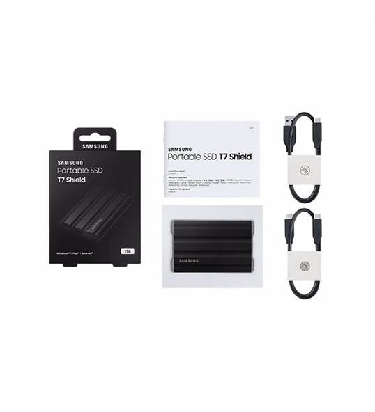 Samsung T7 1TB Usb 3.2 Gen 2 Type-C Siyah Shield - 3