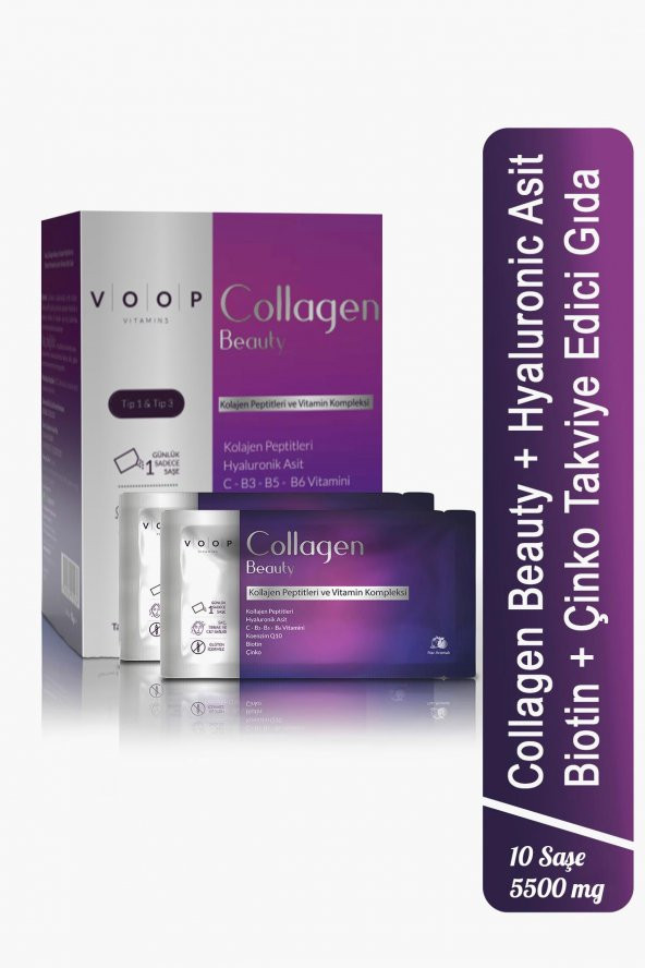 VOOP Collagen Beauty 5500 mg Nar Aromalı 10 Saşe x 40 ml - 2