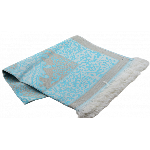 Orta Boy Renkli Kapaklı Karekodlu Kuranı Kerim (24.5cmx17cm) Seccade (67cmx122cm) Tesbih Set - 7