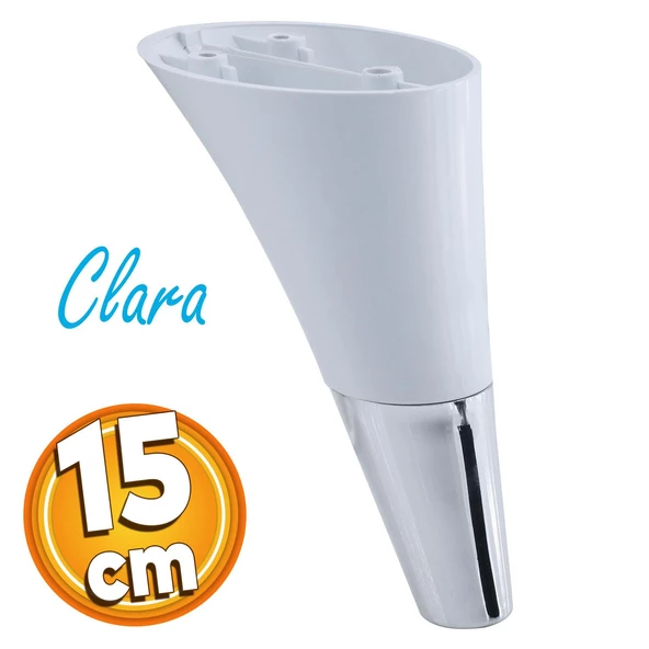 Clara Mobilya Kanepe Sehpa Tv Ünitesi Baza Koltuk Ayağı Beyaz Renk 15 Cm Ayakları