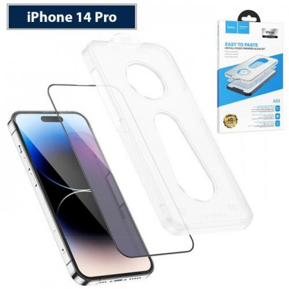 Coofbe 0.33MM Ultra İnce Full Koruma iPhone 14 Pro Ekran Koruyucu Ve Montaj Aparatı Ultra Thin Cam - 2