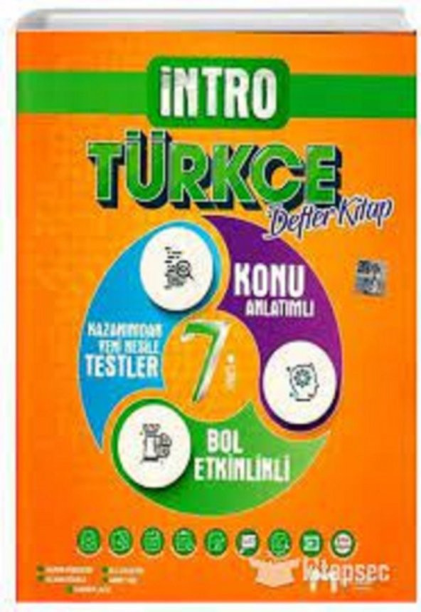 7.Sınıf Türkçe İntro Defter Kitap Mozaik Yayınları