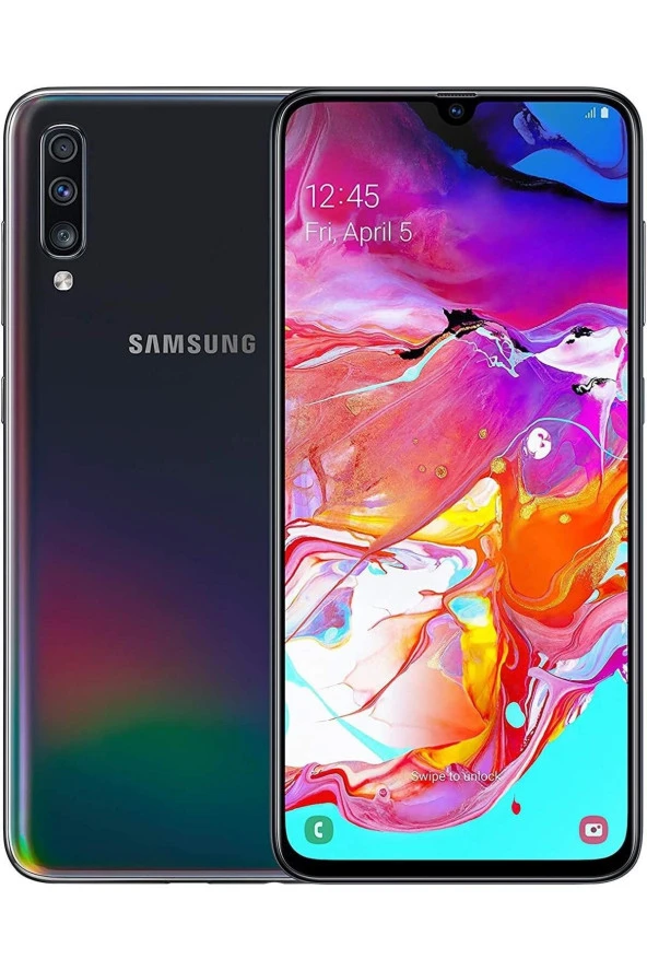 Samsung Galaxy A70 SİYAH 128 GB YENİLENMİŞ ÜRÜN   (Sıfır Gibi) A KALİTE - 4