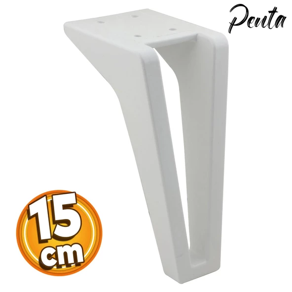 Penta Lüks Mobilya Kanepe Sehpa Tv Ünitesi Çekyat Koltuk Ayağı 15 Cm Ayakları Beyaz Baza Ayakları
