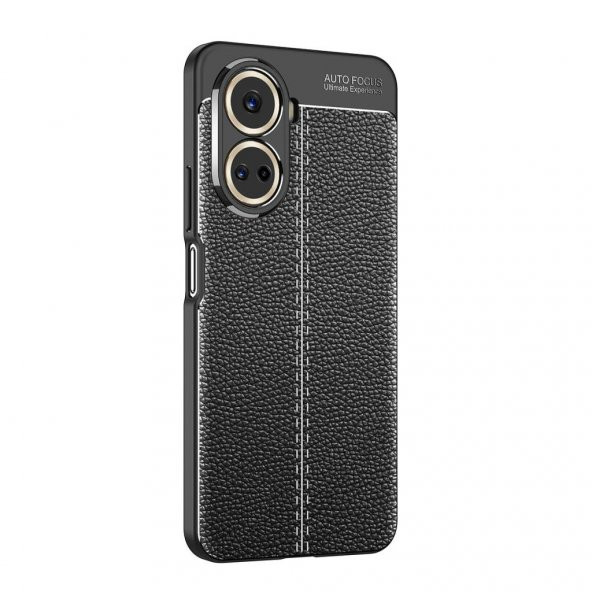 Huawei Nova 10 SE Kılıf Deri Tarzı Niss Silikon Case Kapak - 11