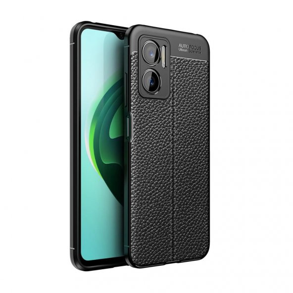 Xiaomi Redmi Note 11E Kılıf Deri Tarzı Niss Silikon Case Kapak