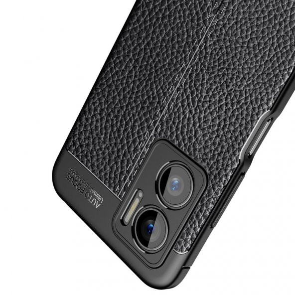 Xiaomi Redmi Note 11E Kılıf Deri Tarzı Niss Silikon Case Kapak - 9
