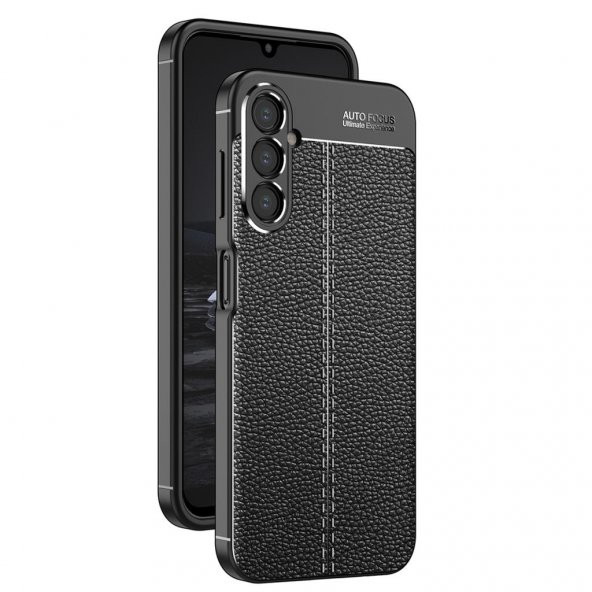 Samsung Galaxy A54 Kılıf Deri Tarzı Niss Silikon Case Kapak