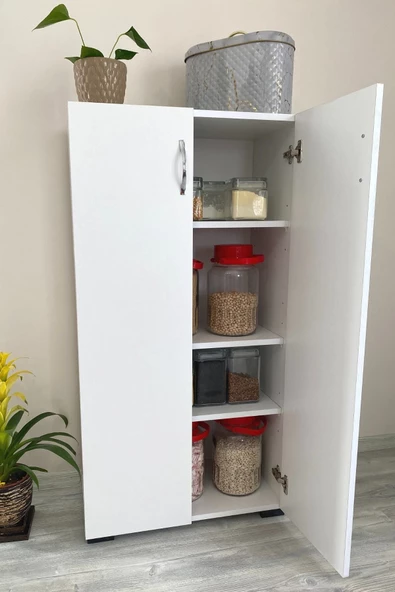 IRMAK DÜNYASI Irmak 2 Kapılı Çok Amaçlı Dolap Ayakkabılık Dolabı Dolap 2 Kapaklı 4 Gözlü Ayakkabılık - 2