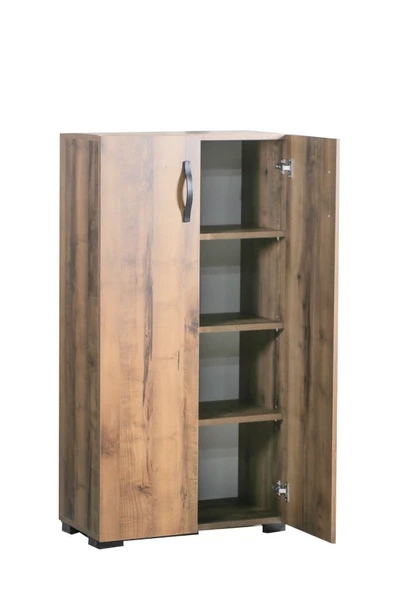 IRMAK DÜNYASI 2 Kapılı Çok Amaçlı Dolap Ayakkabılık Dolabı Dolap 2 Kapaklı 4 Gözlü Ayakkabılık - 3