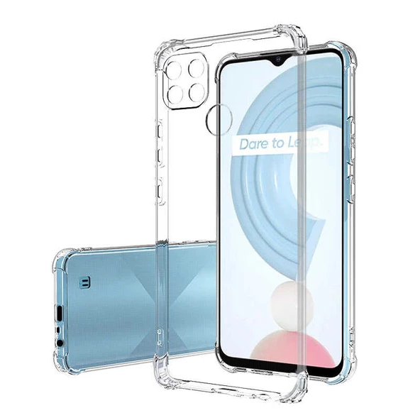 Realme C21Y Kılıf 2mm Anti Shock Silikon - Resim 3