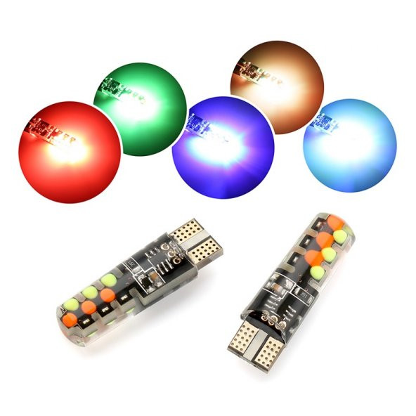 Space 16 renkli çakarlı T10 ampul / LAAM310 - 2