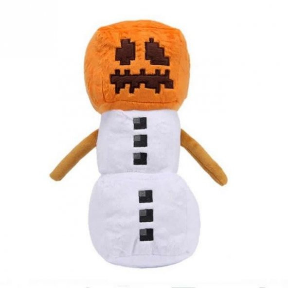 Minecraft Pumpkin Snow Golem Bal Kabağı Peluş Oyuncak 20 CM