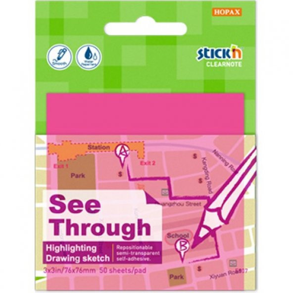 GIPTA STICKN 76x76 YARI SAYDAM NEON PEMBE 50YP