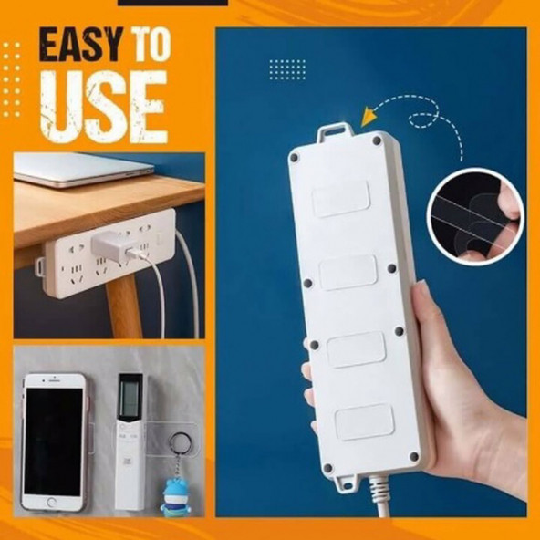 Çift Taraflı Pratik Yıkanabilen Şeffaf Kutulu Jel Bant (60 Adet) - 3