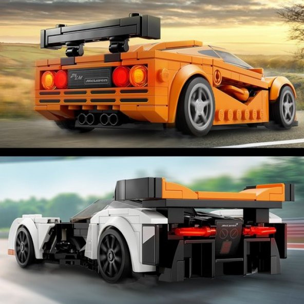 LEGO® Speed Champions McLaren Solus GT ve McLaren F1 LM 76918 - Araba Tutkunları ve 9 Yaş ve Üzeri Çocuklar için Koleksiyonluk ve Sergilenebilir Yaratıcı Oyuncak Model Yapım Seti (581 Parça) - 6