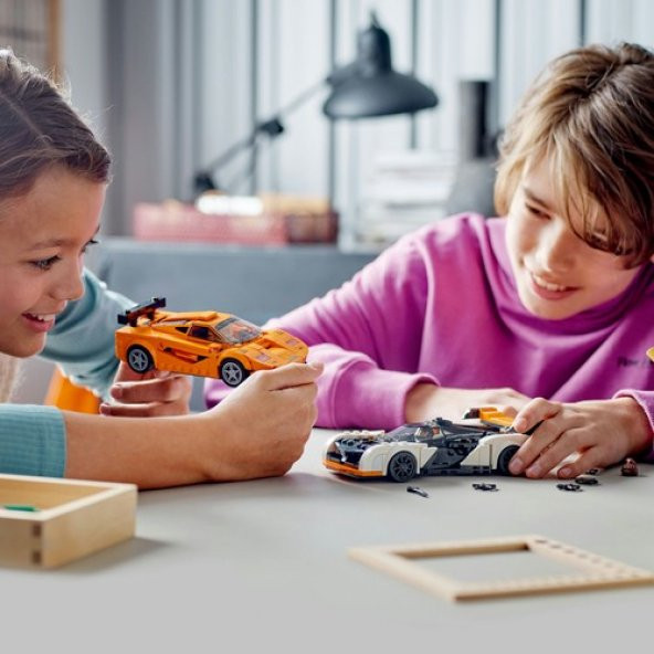 LEGO® Speed Champions McLaren Solus GT ve McLaren F1 LM 76918 - Araba Tutkunları ve 9 Yaş ve Üzeri Çocuklar için Koleksiyonluk ve Sergilenebilir Yaratıcı Oyuncak Model Yapım Seti (581 Parça) - 7