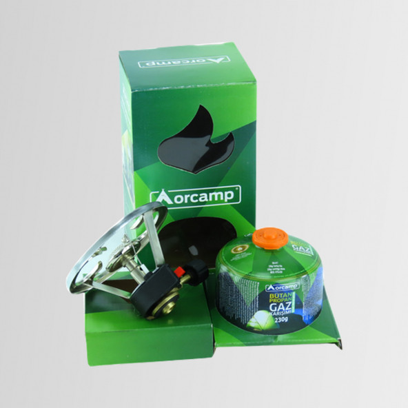 Orcamp CK-192 Siboplu Çakmaklı Kamp Ocak 230 Gram Tüplü Set - 2