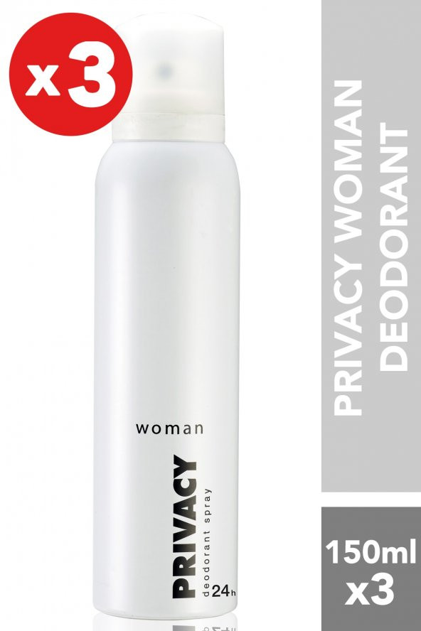 Privacy Women 3lü Deodorant (3x150 ml )