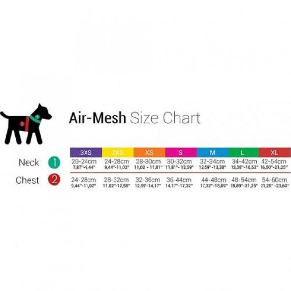 Tailpetz Air Mesh Köpek Göğüs Tasması Neon Yeşil XLarge - 8