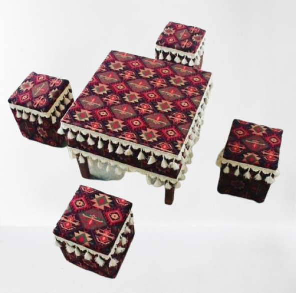 Masa Tabure Takımı Şark Köşesi Ahşap - 1