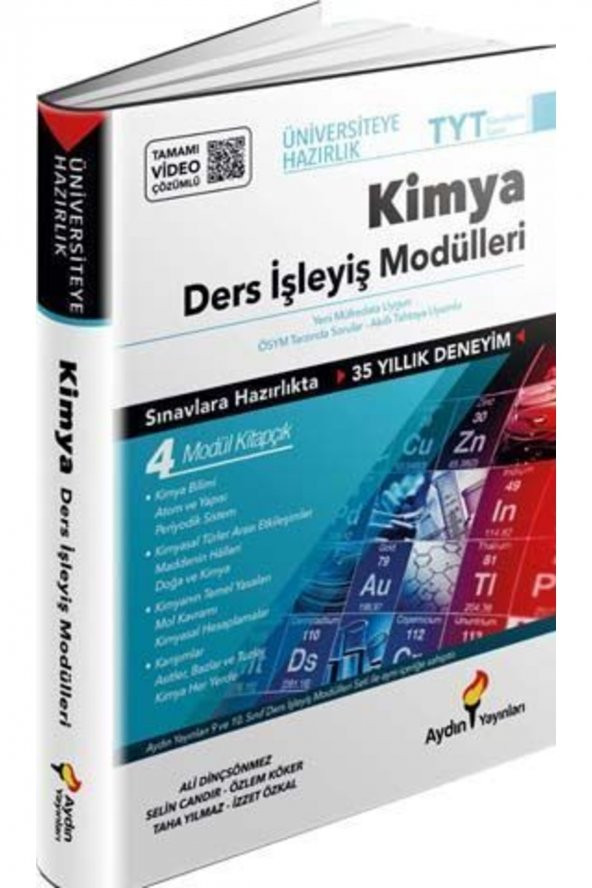 Aydın Yayınları Tyt Kimya Ders Işleyiş Modülleri Set Tamamı Video