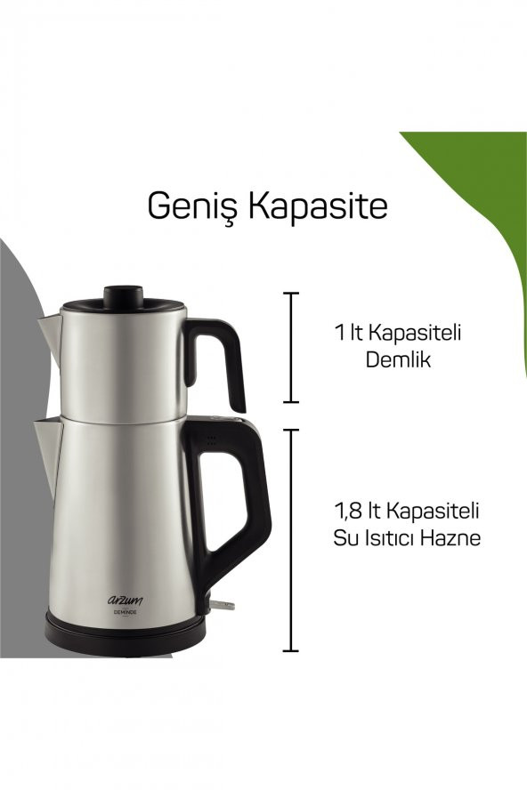Deminde Çay Makinesi Inox - 3