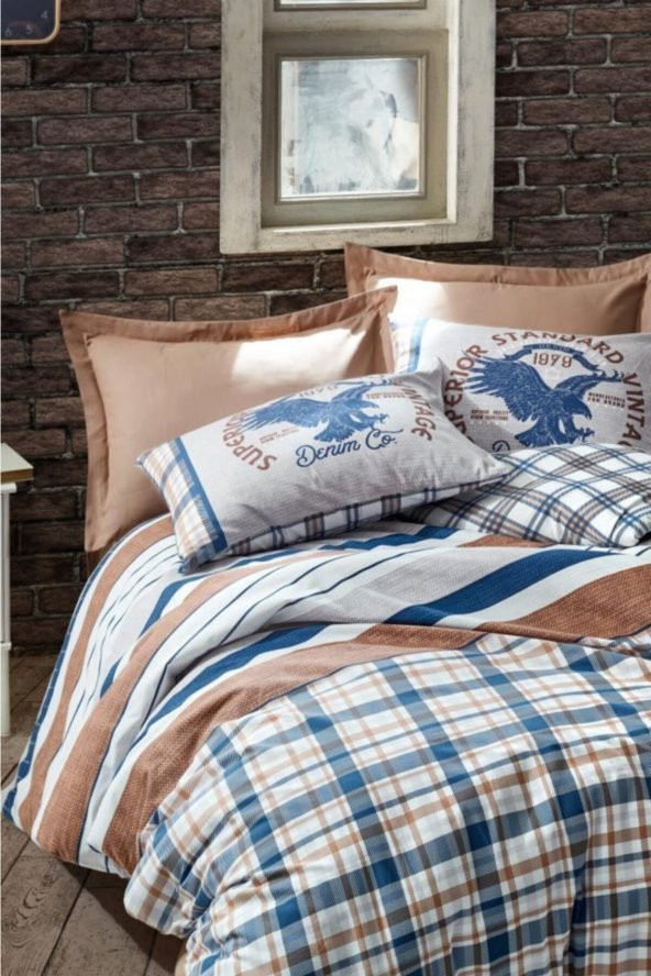 Masculine Çift Kişilik Nevresim Takımı Danilo Kahve