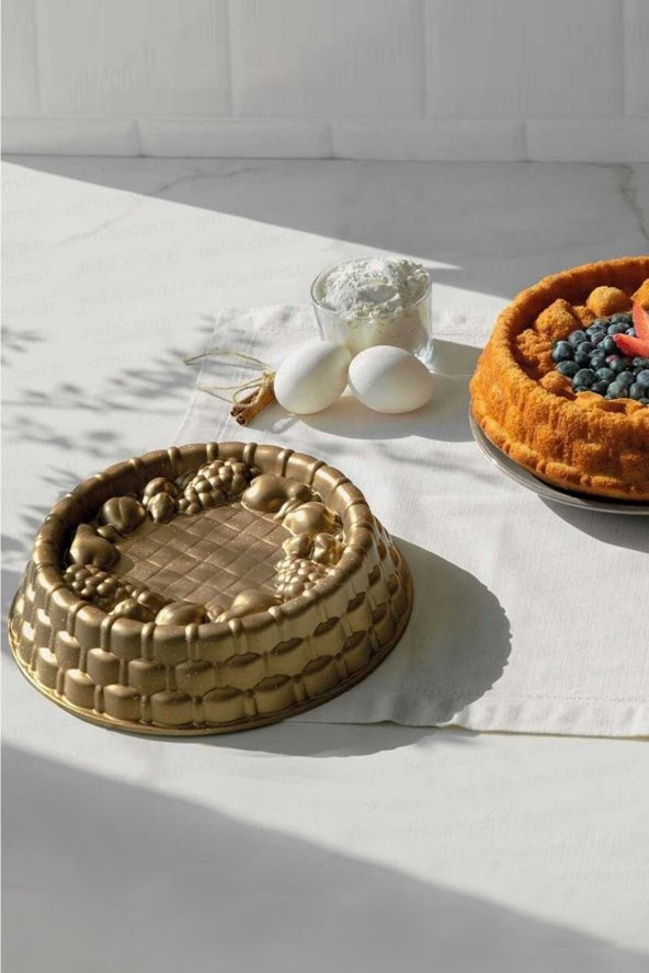 Nehir Violet Gold 26 Cm Döküm Kek Kalıbı - 3