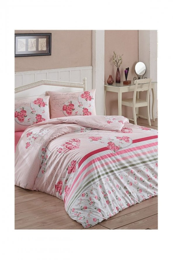 Tek Kişilik Nevresim Takımı Lovely Fuşya