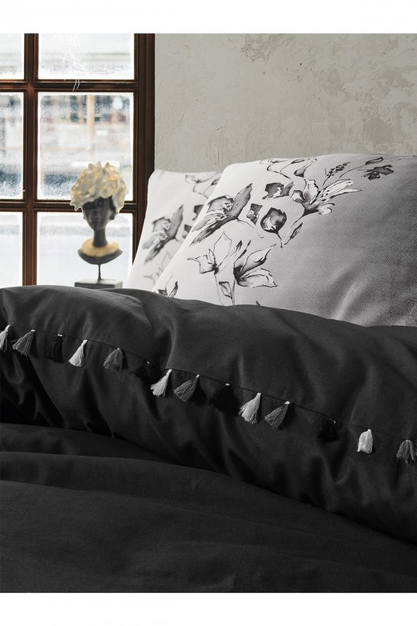 Candy Tek Kişilik Nevresim Takımı Daren Siyah - 2