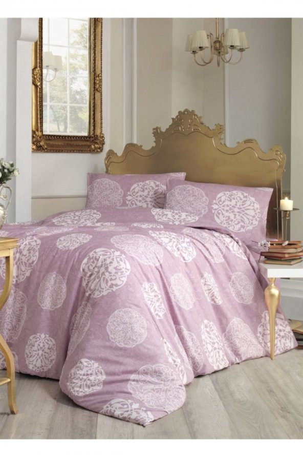 Ranforce Tek Kişilik Nevresim Takımı Bello Gül Kurusu