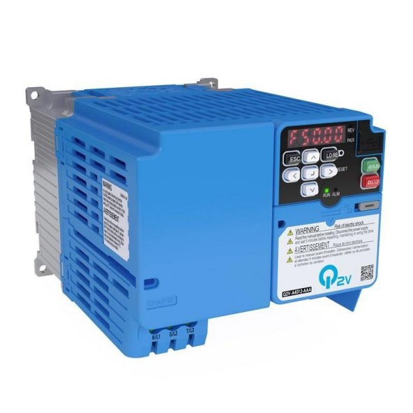 OMRON Q2V-AB010-AAA Inverter Q2V, 1x200V, ND: 9,6 A / 2,2 kW, HD: 8,0 A / 1,5 kW, IP20, EMC filter class C1, max. output freq. 590Hz