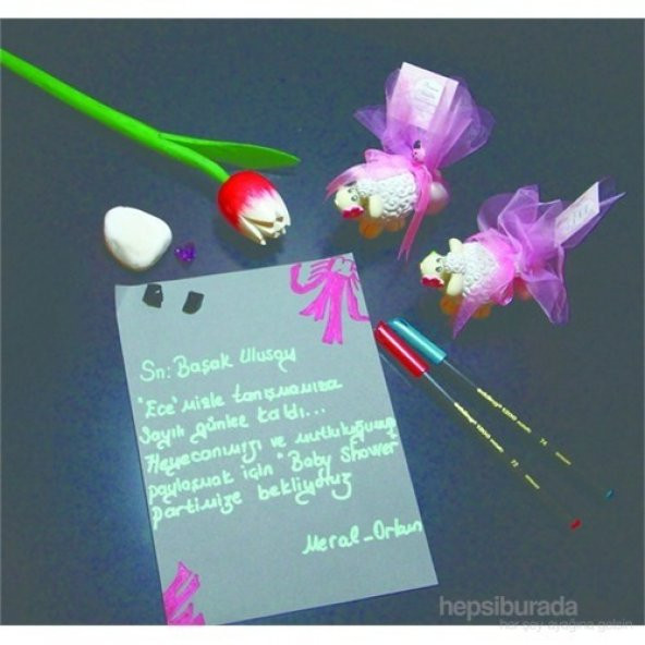 EDDİNG AVANT 1200 METALİK KEÇELİ KALEM ALTIN SARIS - 2